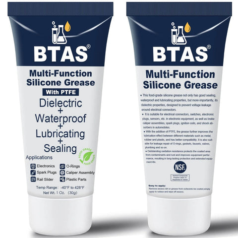 BTAS Dielectric Grease for Electrical Connectors Automotive Spark Plug Boot Battery Terminal Marine Dialectical Electronics Wiring Die Electric Contact Silicone Dialectric Grease 1 oz 1 Pcs tube