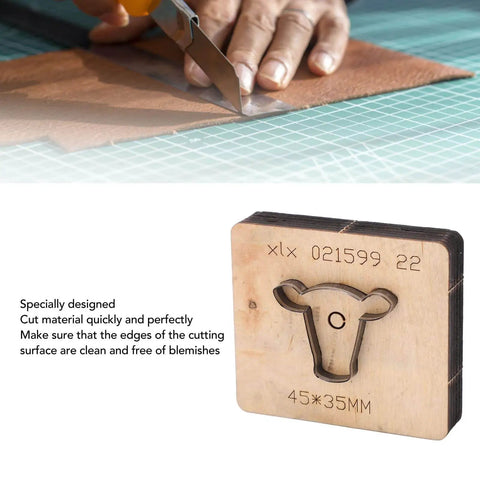 Bull Head Leather Cutting Die Knife For DIY Crafts And Leather Projects Wood Cross Cutting Tool 45 X 35 Mm For Cutting Leather Cardboard