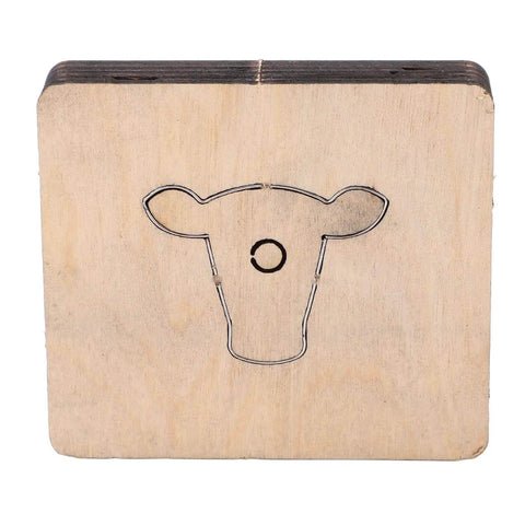 Bull Head Leather Cutting Die Knife For DIY Crafts And Leather Projects Wood Cross Cutting Tool 45 X 35 Mm by Natudeco