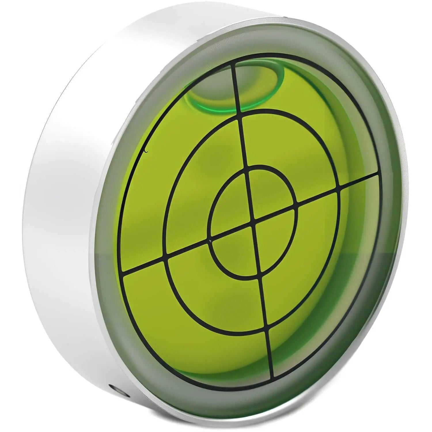 Compact 1.2 inch bullseye bubble level with aluminum a...
