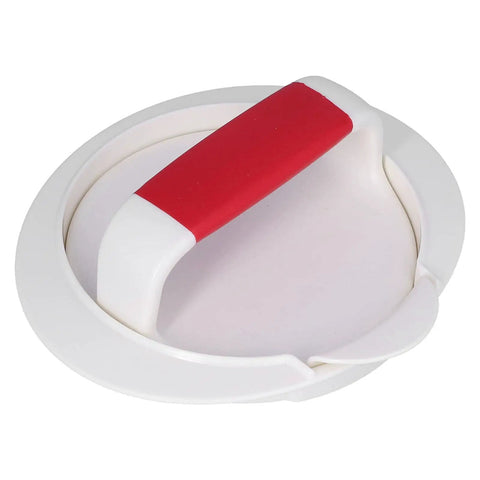 Burger Press Patty Maker Nonstick Mold for Sliders and Stuffed Burgers Heavy Duty ABS Plastic Easy Grill Tool with red handle