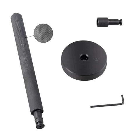 Components of All in One 52 in 1 Bushing Driver Set for Transmission Axle and Wheel Hub Installations with interchangeable tips shown