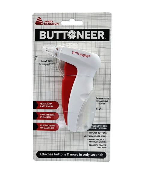 Fast No Sew Button Tool For Garments And More From Buttoneer, Attaches Buttons In Seconds Without Sewing on Most Fabrics