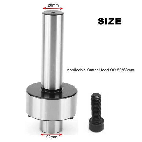 C20 Straight Shank End Mill Holder And FMB22 Arbor Adaptor For CNC Milling Machines with screw, 20mm shank, 22mm base size