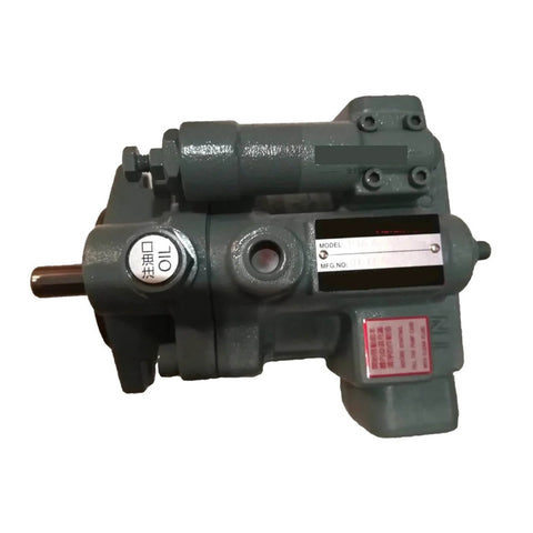 Front view of CAARLA Hydraulic Axial Piston Pump Hydraulic Oil Pump P16-A0-F-R-01 in gray metal finish, showcasing main pump features.