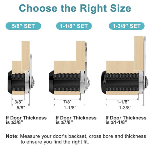 Lock Set Finish Chart Keyed-alike cabinet cam locks in a sleek black finish ...