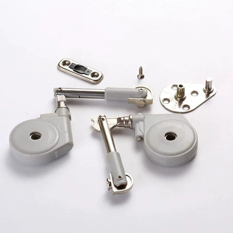 Drop Down Short Cabinet Door Gas Strut Hydraulic Gas Spring Heavy Duty Support Rod components displayed on white surface