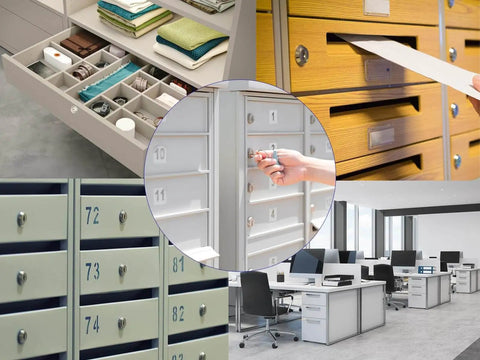 Enhance security with a 5/8 inch cabinet lock set featuring keyed alike keys, durable zinc alloy construction, securing drawers and files.