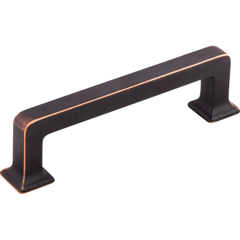 Top Knobs TK703HB Ascendra Three And Three Quarters Inch Center To Center Cabinet Pull Honey Bronze Transcend Series front view
