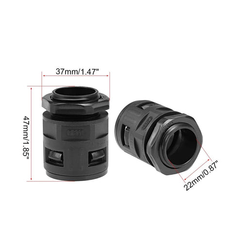 Cable Gland For Corrugated Conduit AD28.5 22Mm Inner Diameter 37Mm Outer Diameter PG21 Thread 13Mm Thread Length 47Mm Overall Length