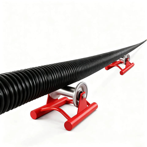 Heavy Duty Cable Pulling Sheave for Power Installation, All-Meatl Cable Feeding Sheave, Diamater 5.5 Inch Aluminum Alloy Wheel guiding cable