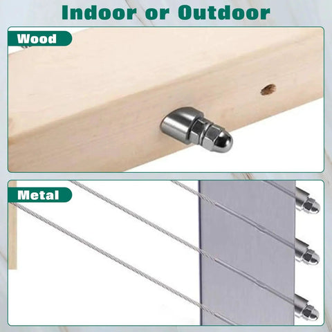 Beveled Washer 3/8 Inch 30 Degree Angled 316 Stainless Steel for Cable Railings used on wood and metal posts