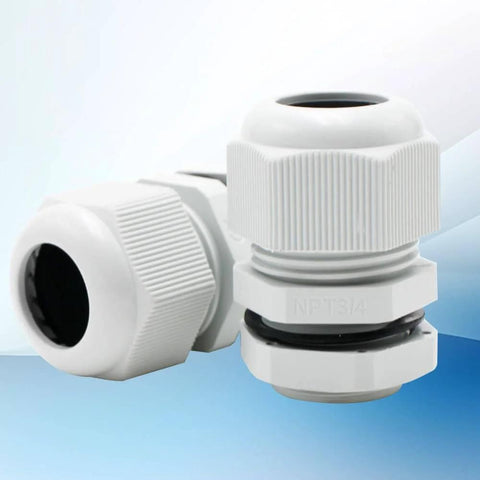 Cable Strain Relief Grommet Kit For Outdoor Electrical Installations, Five Pack NPT Three Quarter Inch, Waterproof Seals For Starlink.