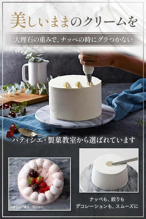 12 inch gray marble lazy susan turntable with aluminum bearing, smooth silent rotating stone tray designed for countertops and tables.