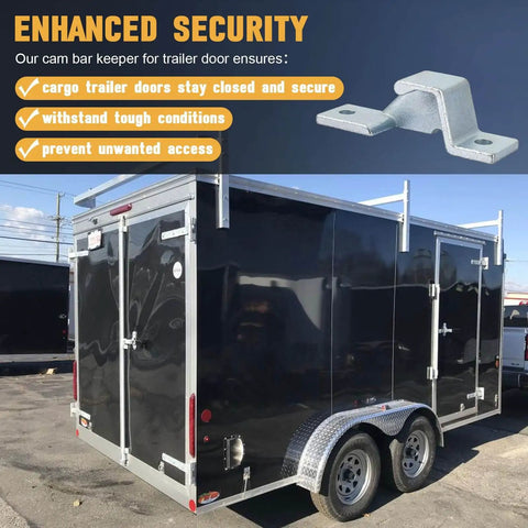 Dump Trailer Door Latch Keeper Replacement Kit Top Left Cam Bar Lock Bottom Right for Cargo Cam Bar Rear or Side Doors