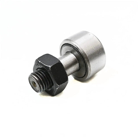 Cam Follower Needle Roller Bearing Set 2Pcs KR16 CF6 With M6x1.0 Thread, steel roller and stud, side view