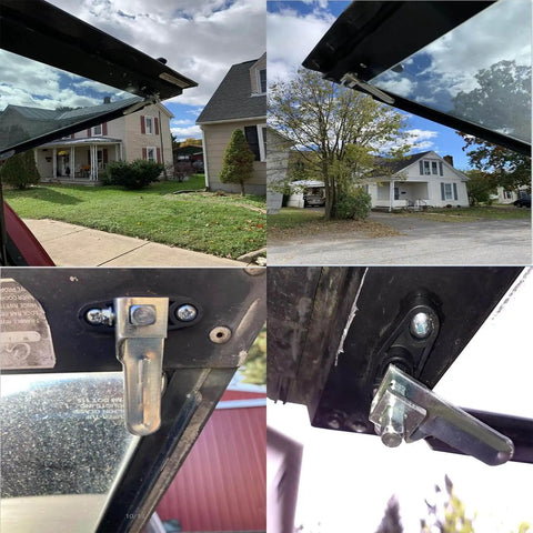 Steel T Handle Cam Locking Cams for T and L Handle Locks on truck canopies and RV camper tops, installed view