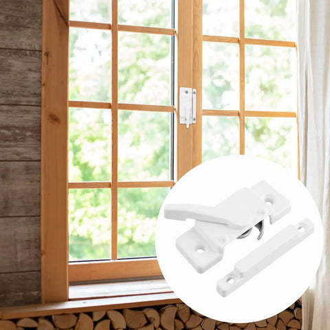Cam Action Sash Locks 10 Pack With Keeper For Single And Double Hung Vinyl Windows Diecast Latch Lock 2.1 Inch