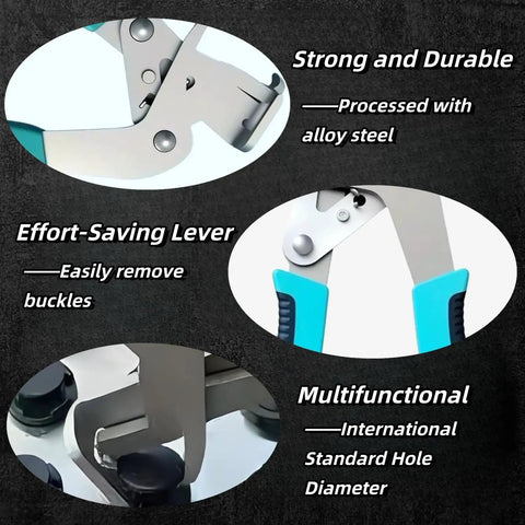 Close-up of Car Clip Pliers and Auto Trim Removal Tools showing alloy steel construction and ergonomic design features.