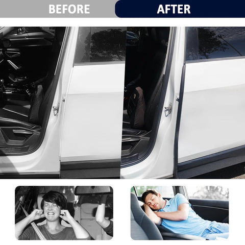 20ft car door weather stripping seal strip, U-shaped rubber with steel insert for car/truck/SUV door frames (Amazon)