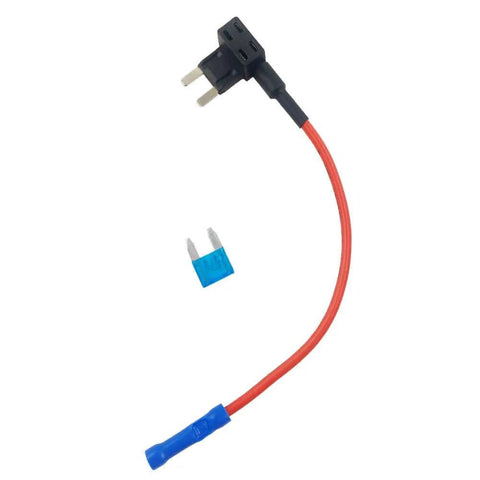 5 Pack 12V Car Add A Circuit Fuse Tap Adapter Kit With 15 Amp Fuses Mini ATM APM Blade Fuse Holder Heavy Duty 16 Gauge Red Wire