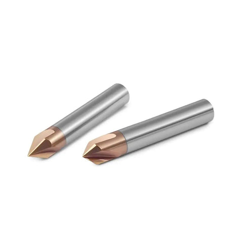Carbide Chamfer End Mill 3 Flute TiSiN Coated CNC Carving Bit With V Groove 90 Degree Cut For Steel Aluminum Copper Alloys Pro Grade