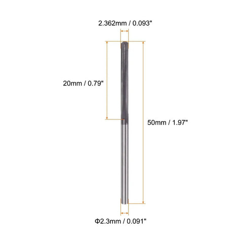 Carbide Chucking Reamer 0.093 Inch Straight Flute Straight Shank For Metalworking, Lathes, And CNC Machining Centers, black