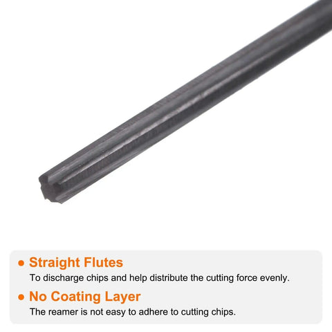 Pro Grade Carbide Chucking Reamer 0.072 Inch 1.829 Millimeter Diameter With Straight Flute And Straight Shank For Metalworking