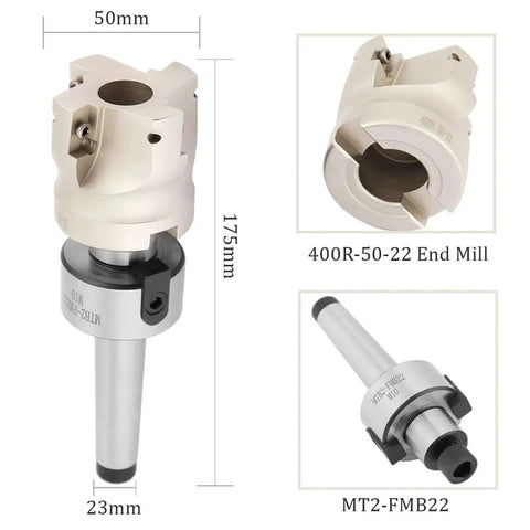 End Mill Set With Face Mill Holder And Wrench Carbide Insert Cutter For CNC Milling Oxidation Resistant Coated Tools