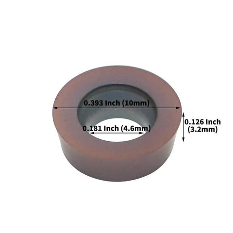 Close-up of carbide insert with dimensions visible for Pro Grade 2.5 Inch Face Milling Cutter Holder EMR 5R 63MM CNC End Milling Cutter.