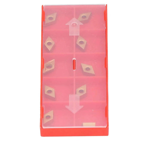 Carbide Milling Inserts 10 Pack for CNC Lathe DCMT070204 Two Point Three Eight Millimeters Thick Turning Inserts Replacement
