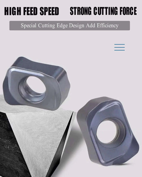 Ten Piece Milling Inserts LNMU020209ZNER ZM1125 Carbide Inserts With PVD Coating For High Speed Roughing And Deep Feed