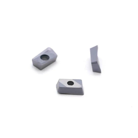 Carbide Milling Inserts For Shoulder Milling P M K Materials Heavy Duty AP Insert visible from different angles on white surface.