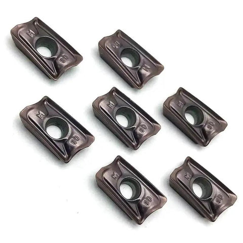 AOMT123608PEERM VP15TF Milling Inserts Carbide Inserts for CNC Turning Tooling, shown in front view.