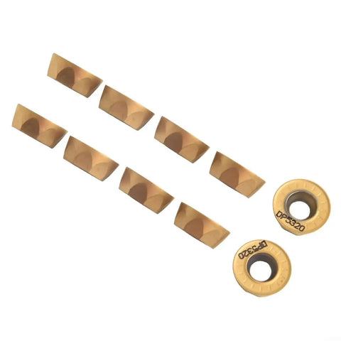 10 Pcs RPMT1204 M C DP5320 Carbide Round Milling Inserts for High Speed CNC Milling Indexable Toolholding Replacement