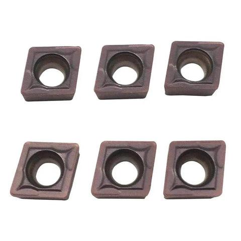 10 Pack Carbide Turning Inserts For Lathe Turning Tool Holder CCMT32.52 CCMT09T308 CCMT32.51 CCMT09T304 PVD Coated