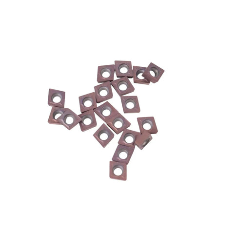 Carbide Turning Inserts Set Of 20 CCMT21.51 CCMT060204 Multilayer Coated For Steel And Stainless Steel Machining
