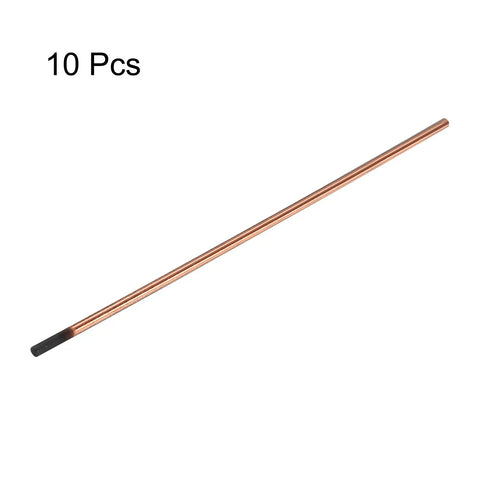 Carbon Arc Gouging Rods Set 10 Pcs 6mm X 305mm Copper Graphite Coated Welding Electrodes for arc gouging and high temp resistance
