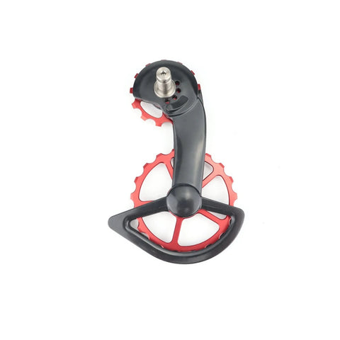 Pulley Road Bike Carbon Fiber Ceramic Bearing Guide Wheel Rear Wheel Suitable for Gearbox R8000 Black CS Logo