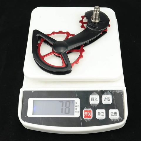 Pulley Road Bike Carbon Fiber Ceramic Bearing Guide Wheel Rear Wheel Suitable for Gearbox on digital scale