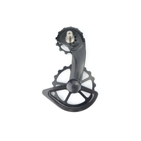 Pulley Road Bike Carbon Fiber Ceramic Bearing Guide Wheel Rear Wheel Suitable for Gearbox (Color: R8000 Black, Size: CS Logo)