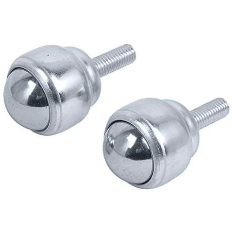 1 Inch Ball Transfer Bearings M8 Stud Mounted Carbon Steel Roller Ball Units for Conveyors Tables Casters with Smooth 360 Degree Rotation 77 lb Load Set of 4