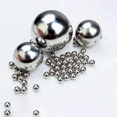 5.556mm Steel Balls Solid Carbon Steel Balls 50pcs Hunting Ball Bearing Ball displayed in various sizes