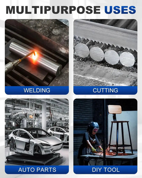 Multipurpose uses of Two 12 Inch Long 1 Inch Diameter 1018 Carbon Steel Bars Cold Rolled For Metalworking in welding, cutting, auto parts.