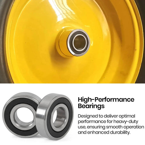 Four Pack Carbon Steel Bearings With Five Eighths Inch Bore Replacement For Lawn Mowers Wheelbarrows Carts And Hand Trucks