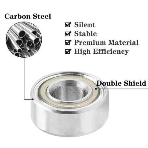 30Pcs 693ZZ Ball Bearings, High Speed Silent Small Bearing Deep Groove Double Shield Bearing Miniature Carbon Steel Bearings image