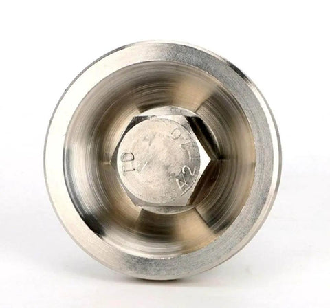 Close-up of heavy duty carbon steel nickel plated 4 inch adjustable leveling feet, M10 x 100mm threaded, for furniture and equipment.