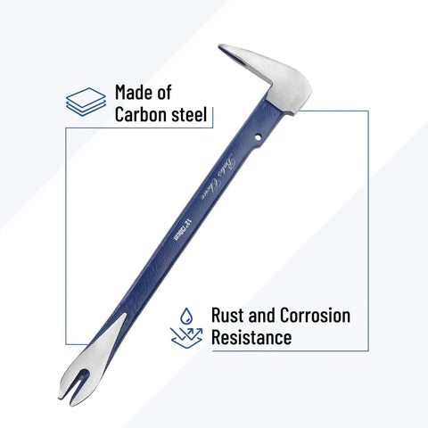 Two durable cat's paw nail pullers deliver strong leverage for removing nails, tacks, and staples from wood, flooring, and furniture