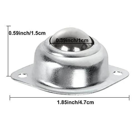 ✝️ 16 Pack 1/2" Roller Ball Transfer Bearings, Carbon Steel Ball Transfer Unit Swivel Ball Caster Roller Transfer with dimensions
