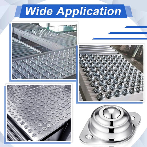 Wide application of 30 Pcs Roller Ball Transfer Bearings Set in Carbon Steel for universal casters and conveyor roller stand applications
